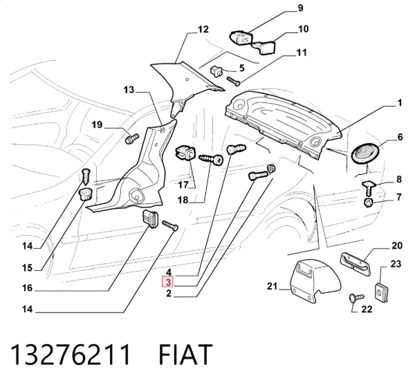  13276211 Fiat/Alfa/Lancia