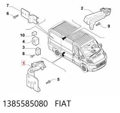 Ролик двери боковой (сдвижной) правый нижний FIAT 1385585080