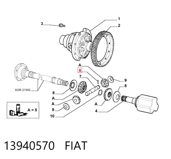  13940570 Fiat/Alfa/Lancia