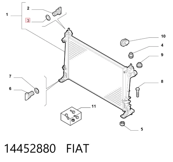 Прокладка впускного коллектора 14452880 Fiat/Alfa/Lancia
