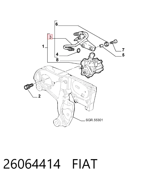 Насос ГУР 26064414 Fiat/Alfa/Lancia