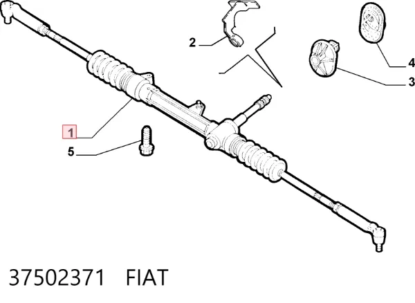 Рулевая рейка 37502371 Fiat/Alfa/Lancia
