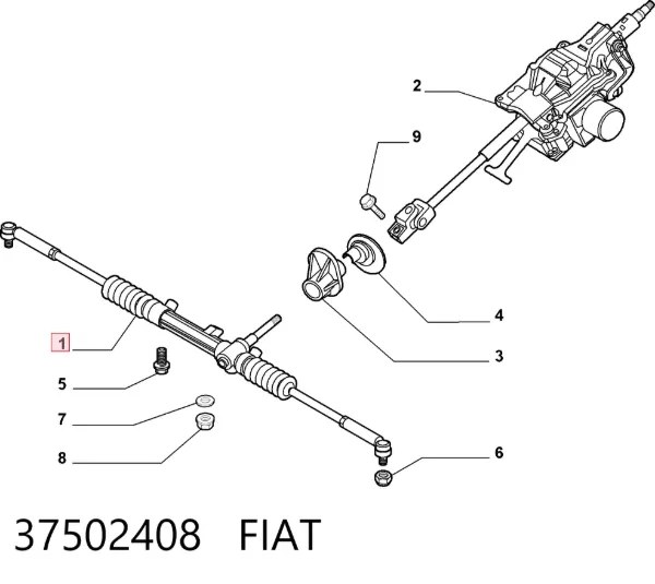 Рулевая рейка 37502408 Fiat/Alfa/Lancia