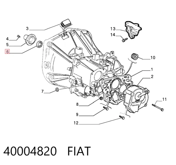 Сальник АКПП/КПП (входного/первичного вала) 40004820 Fiat/Alfa/Lancia