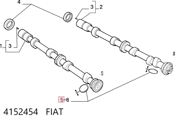 Шайба регулировочная 4152454 Fiat/Alfa/Lancia