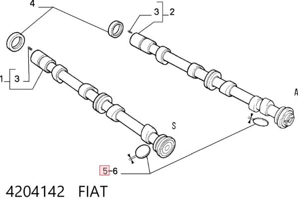 Шайба регулировочная 4204142 Fiat/Alfa/Lancia