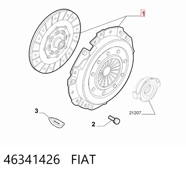 Сцепление 46341426 Fiat/Alfa/Lancia