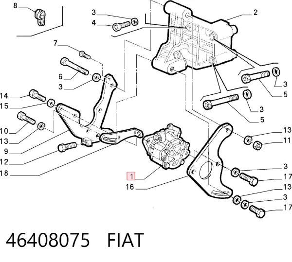 Насос ГУР 46408075 Fiat/Alfa/Lancia
