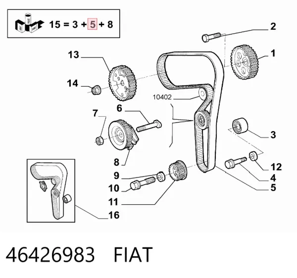 Ремень ГРМ 46426983 Fiat/Alfa/Lancia