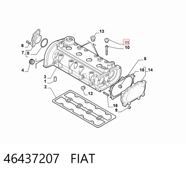 Заглушка клапанной крышки 46437207 Fiat/Alfa/Lancia
