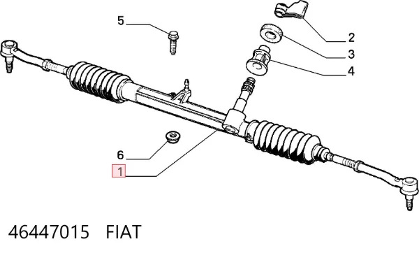 Рулевая рейка 46447015 Fiat/Alfa/Lancia