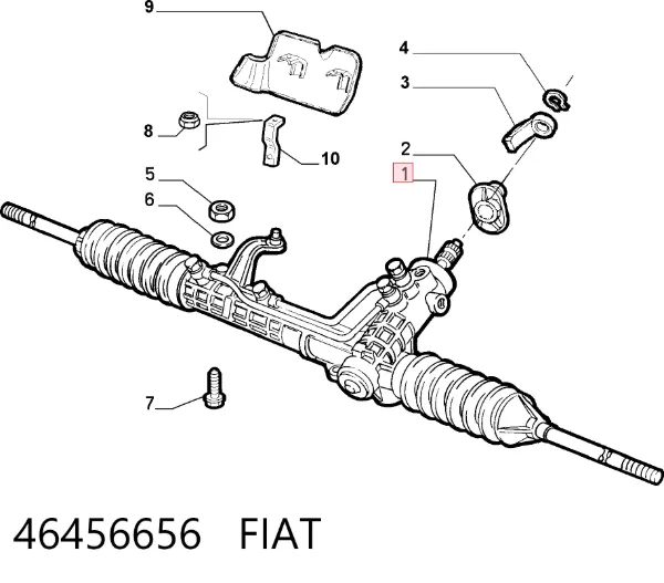 Рулевая рейка 46456656 Fiat/Alfa/Lancia