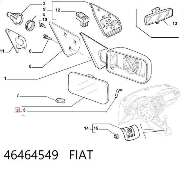  46464549 Fiat/Alfa/Lancia