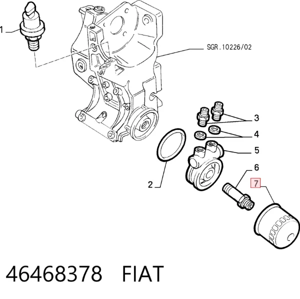 Масляный фильтр 46468378 Fiat/Alfa/Lancia