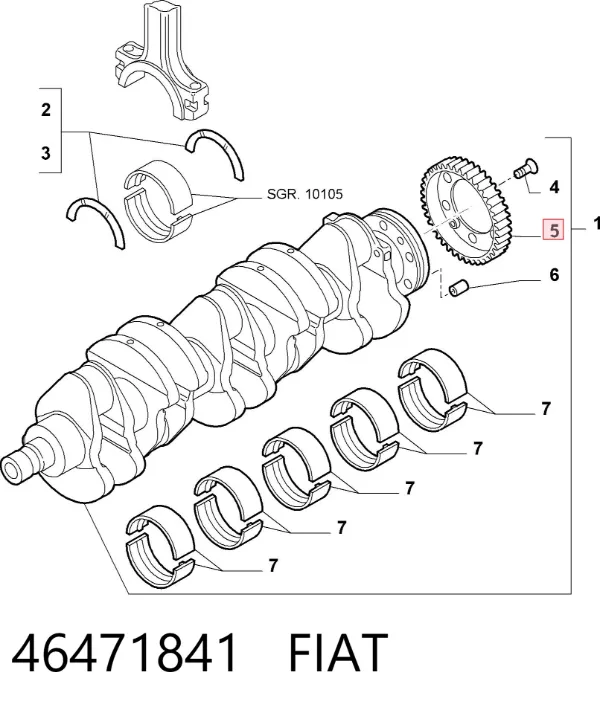  46471841 Fiat/Alfa/Lancia
