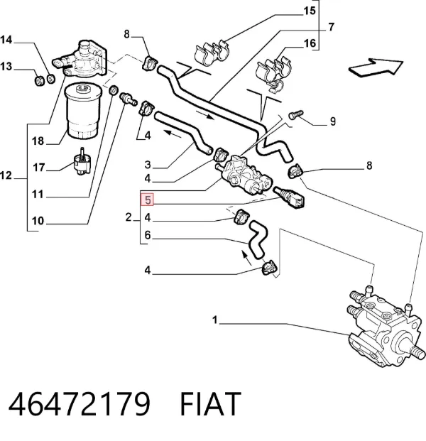 Датчик температуры охлаждающей жидкости 46472179 Fiat/Alfa/Lancia