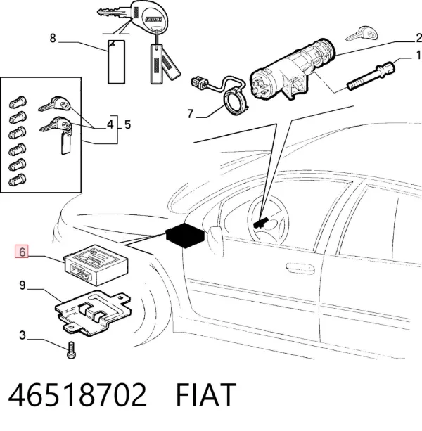  46518702 Fiat/Alfa/Lancia