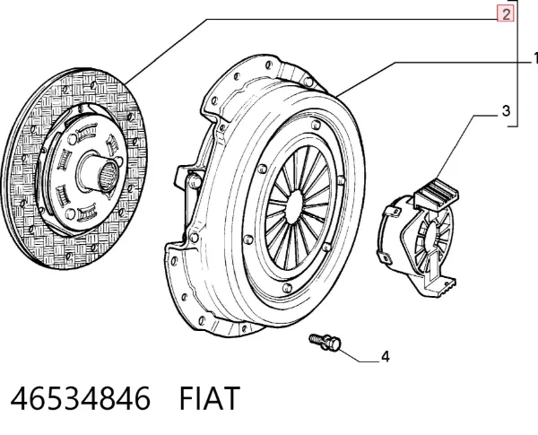 Диск сцепления 46534846 Fiat/Alfa/Lancia