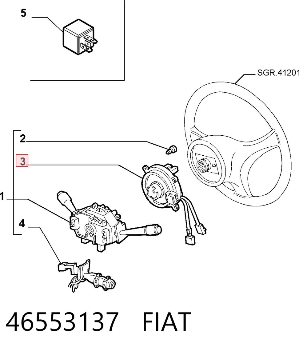 Шлейф руля Fiat Ducato II
