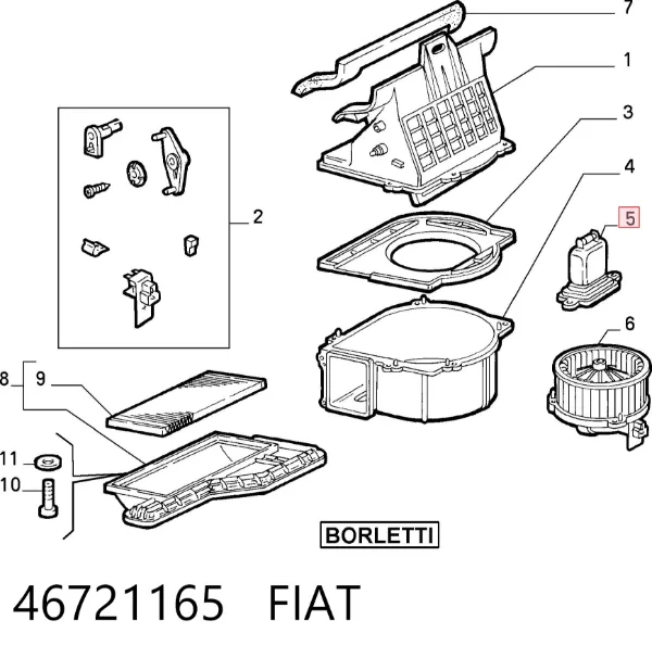 Резистор печки 46721165 Fiat/Alfa/Lancia