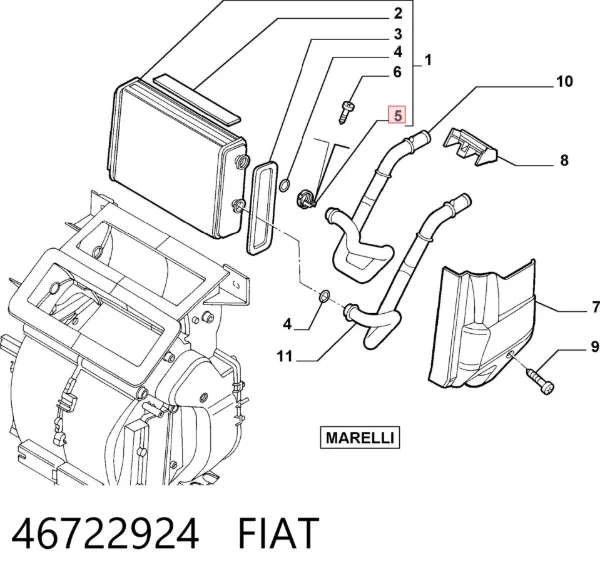 Хомут пружинный 46722924 Fiat/Alfa/Lancia