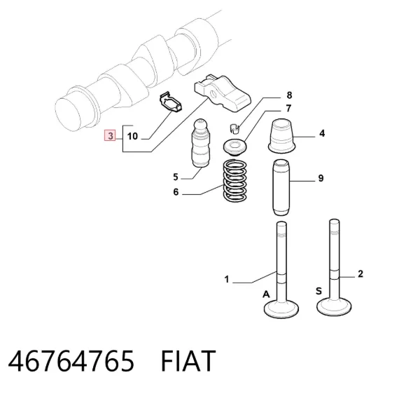 Коромысло 46764765 Fiat/Alfa/Lancia