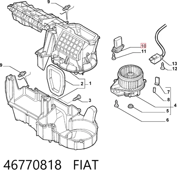 Резистор печки 46770818 Fiat/Alfa/Lancia