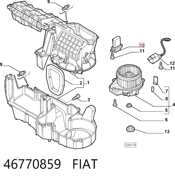 Резистор печки 46770859 Fiat/Alfa/Lancia