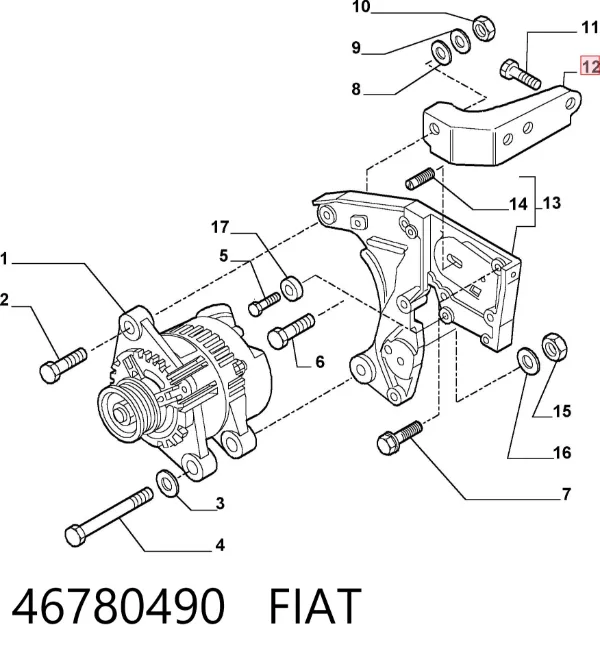  46780490 Fiat/Alfa/Lancia