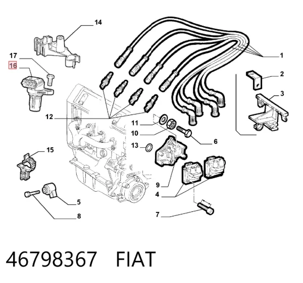 Датчик распредвала 46798367 Fiat/Alfa/Lancia