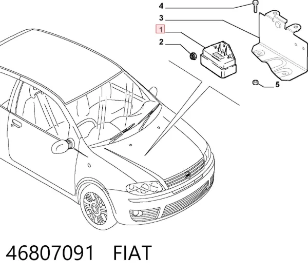 Реле свечей накала 46807091 Fiat/Alfa/Lancia