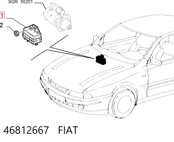 Реле свечей накала 46812667 Fiat/Alfa/Lancia