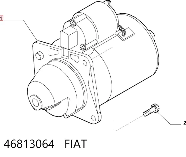 Стартер 46813064 Fiat/Alfa/Lancia