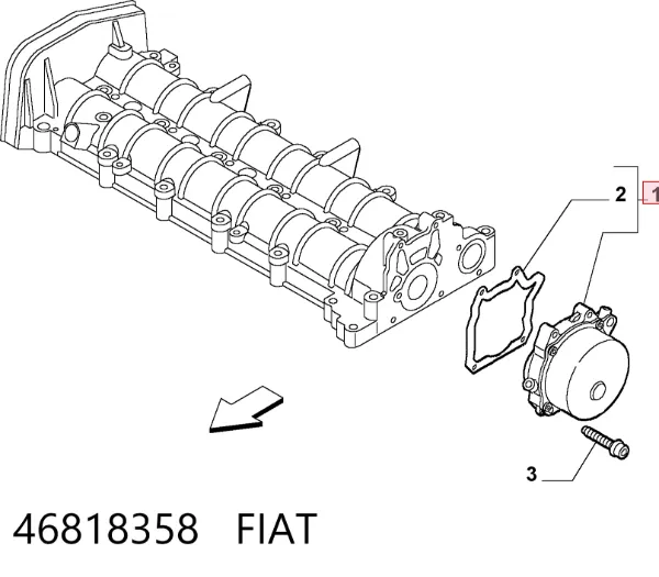 Вакуумный насос 46818358 Fiat/Alfa/Lancia