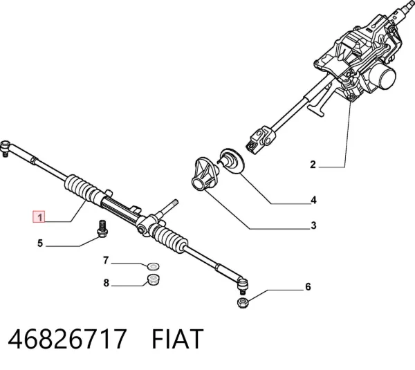 Рулевая рейка 46826717 Fiat/Alfa/Lancia