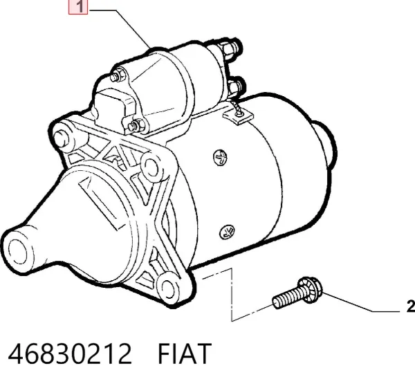 Стартер 46830212 Fiat/Alfa/Lancia