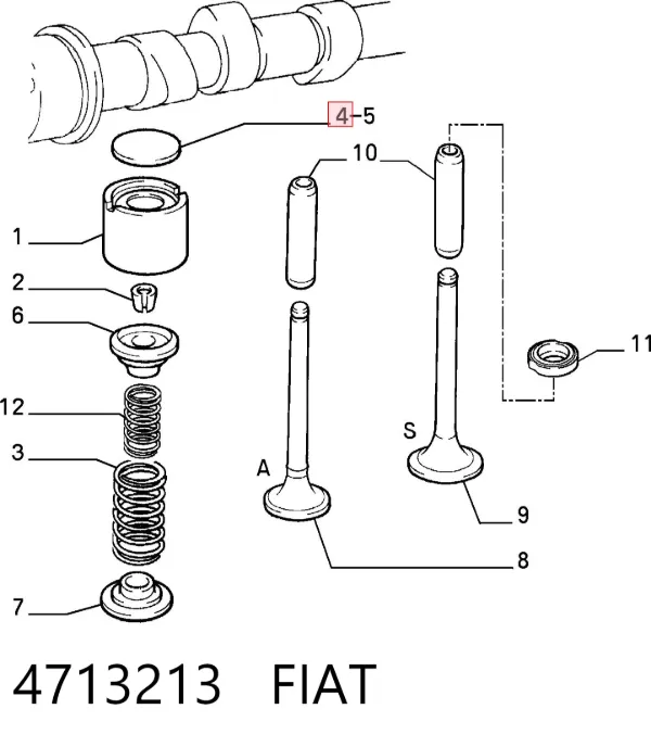 Шайба регулировочная 4713213 Fiat/Alfa/Lancia