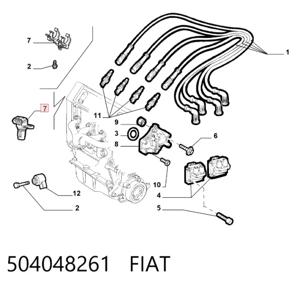 Датчик распредвала 504048261 Fiat/Alfa/Lancia