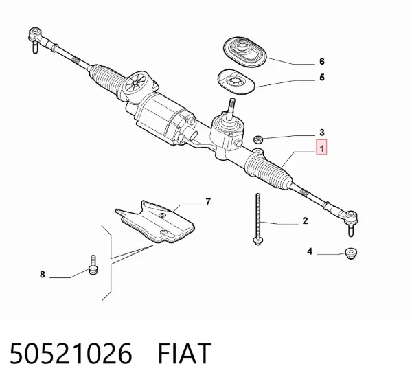 Рулевая рейка 50521026 Fiat/Alfa/Lancia
