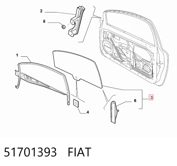 Стекло двери передней правой ST401260 Pilkington