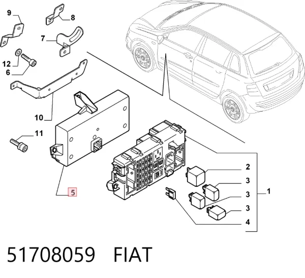  51708059 Fiat/Alfa/Lancia
