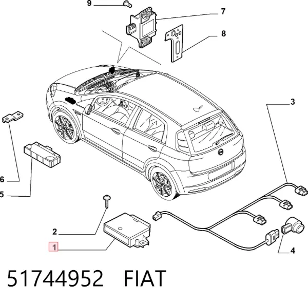  51744952 Fiat/Alfa/Lancia