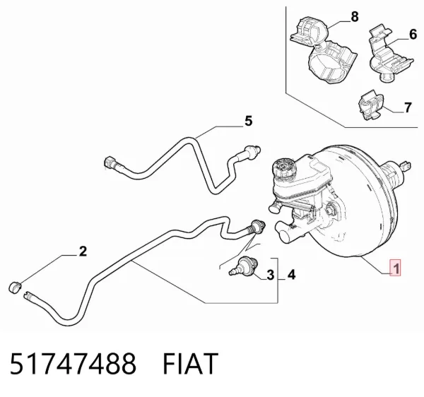 Усилитель тормозов 51747488 Fiat/Alfa/Lancia