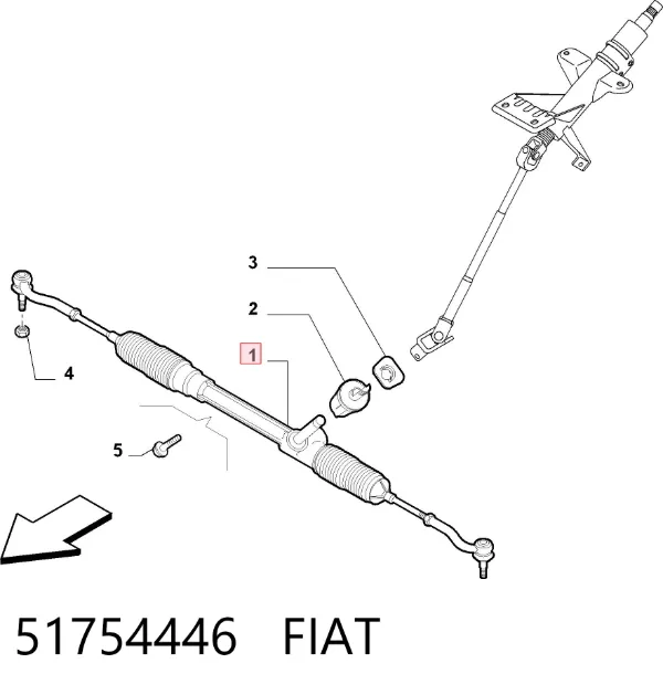 Рулевая рейка 51754446 Fiat/Alfa/Lancia