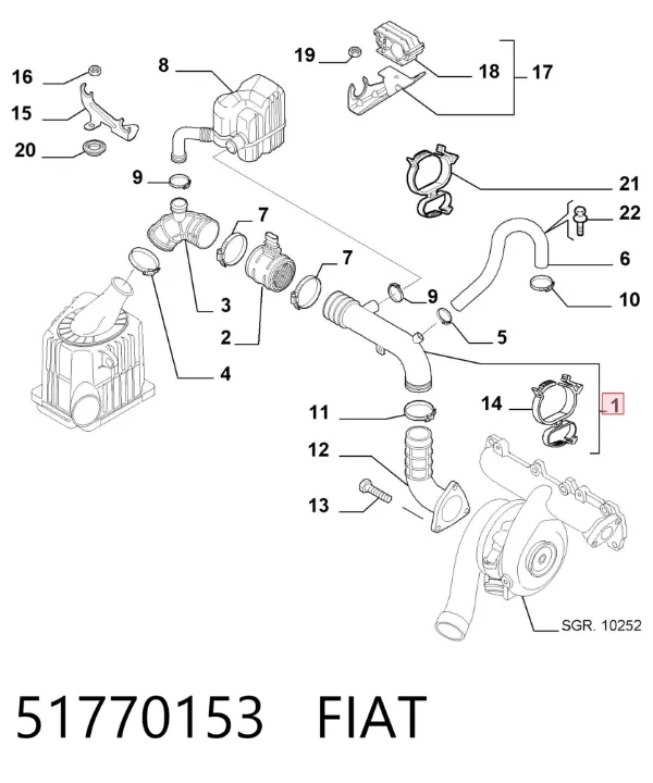  51770153 Fiat/Alfa/Lancia