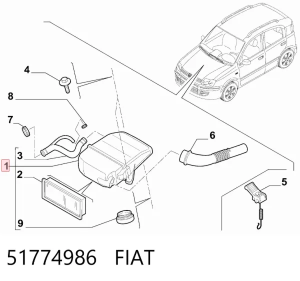 Корпус фильтра 51774986 Fiat/Alfa/Lancia