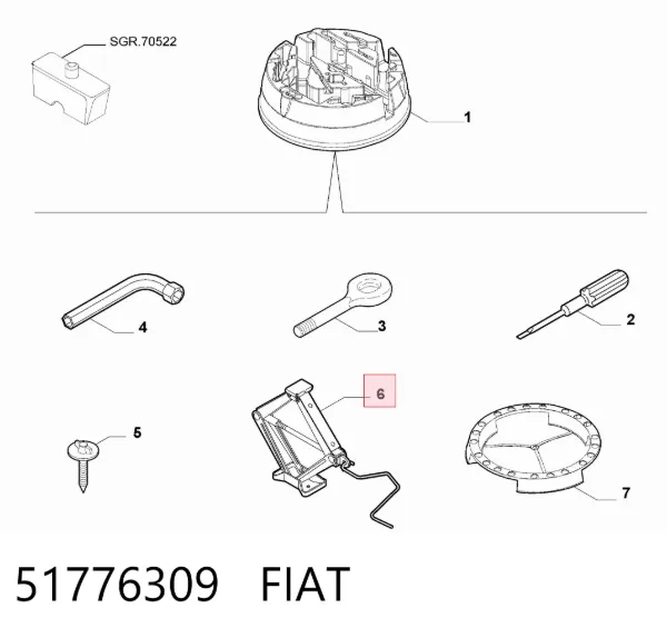  51776309 Fiat/Alfa/Lancia