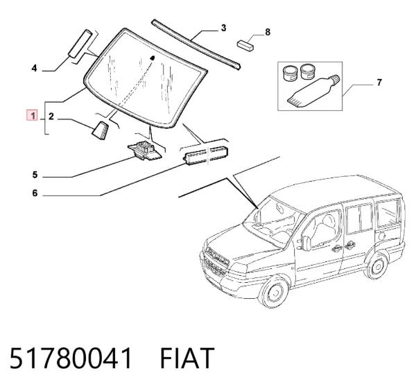 Лобовое стекло AB26280A Pilkington