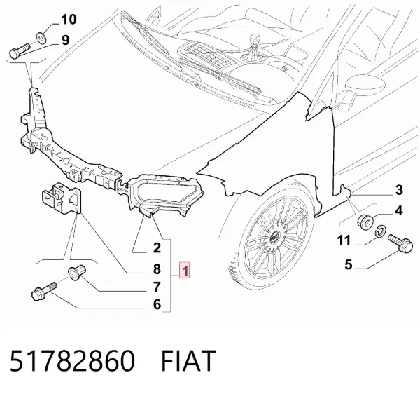  51782860 Fiat/Alfa/Lancia