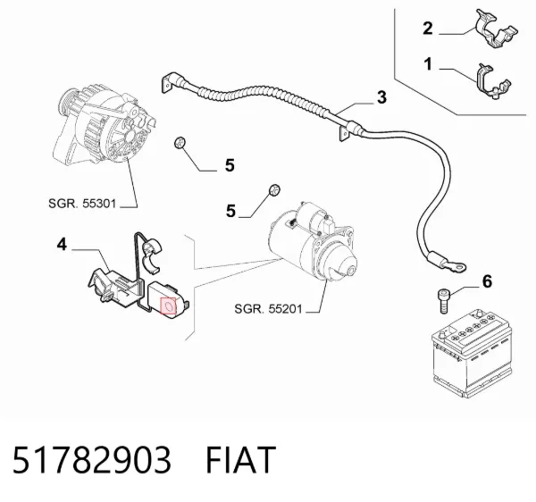  51782903 Fiat/Alfa/Lancia